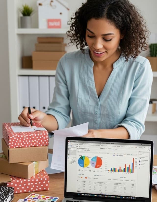 Independent operator reviewing paperwork